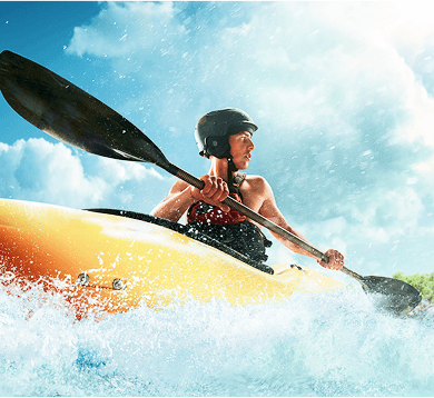 Water sports action